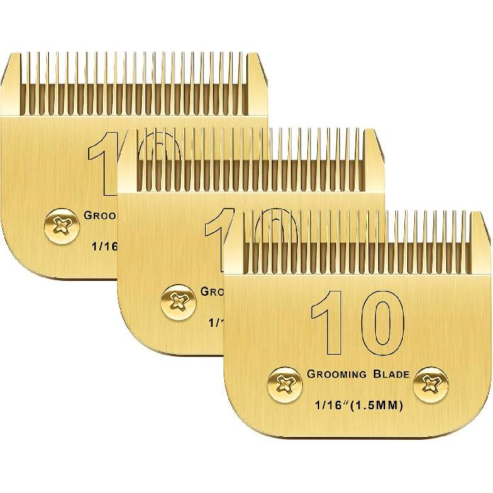 40 Blades Dog Grooming Blades Compatible with Andis/Oster A5/Wahl KM-10 Series Dog Clippers Replacement Blades,Detachable Dog Clipper
