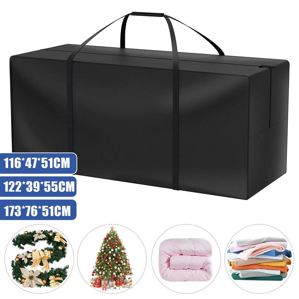 Large Capacity Storage Bag for Christmas Tree Xmas Decoration Garden Furniture Protective Cover Waterproof Cushion Dustproof Bag