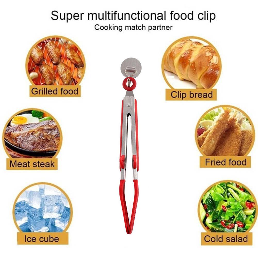 Serving Utensil Kitchen Accessories Salad Kitchen Tongs BBQ Grill Tongs Bread Clip Food Folder