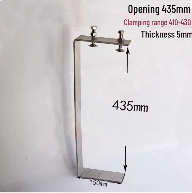 C304 Tiger Claw U-Shaped Stainless Steel Pipe Clamp