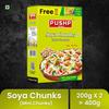 Pushp Brand Mini Soya Chunks High Protein Vegetarian Soya Wadi 200g Pack of 2 Total 400g Versatile Plant Based Food