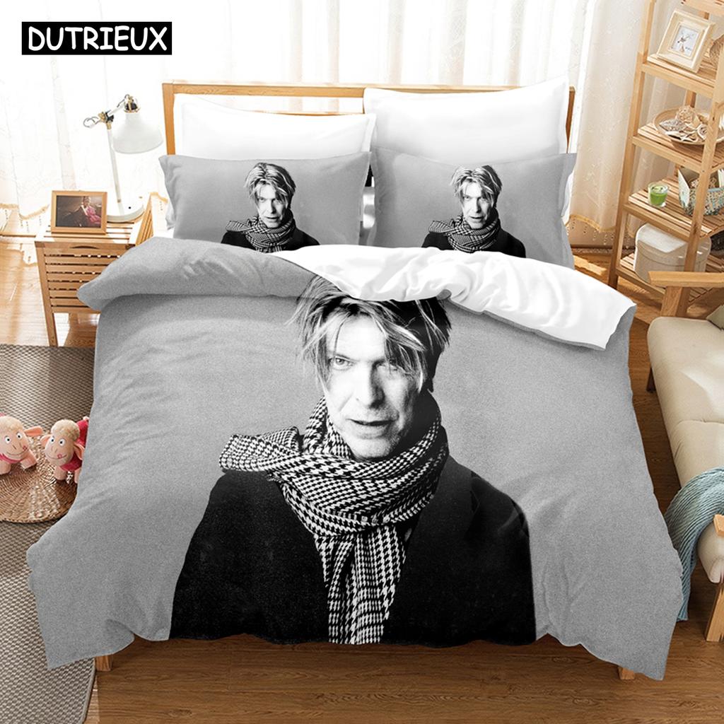 3D David Bovie Bedding Sets Duvet Cover Set With Pillowcase Twin Full Queen King Bedclothes Bed Linen