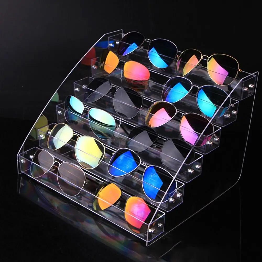 Mehrschichtiger Schmuckorganisator Acrylständer Nagellackregal Brillenrahmenständer Display Sonnenbrille Damen Aufbewahrungsbox