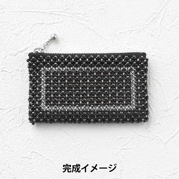 Miyuki Bead Kit, Mini Pouch Kit, 6.5cm x 10.5cm x 1cm, Black, BFK635