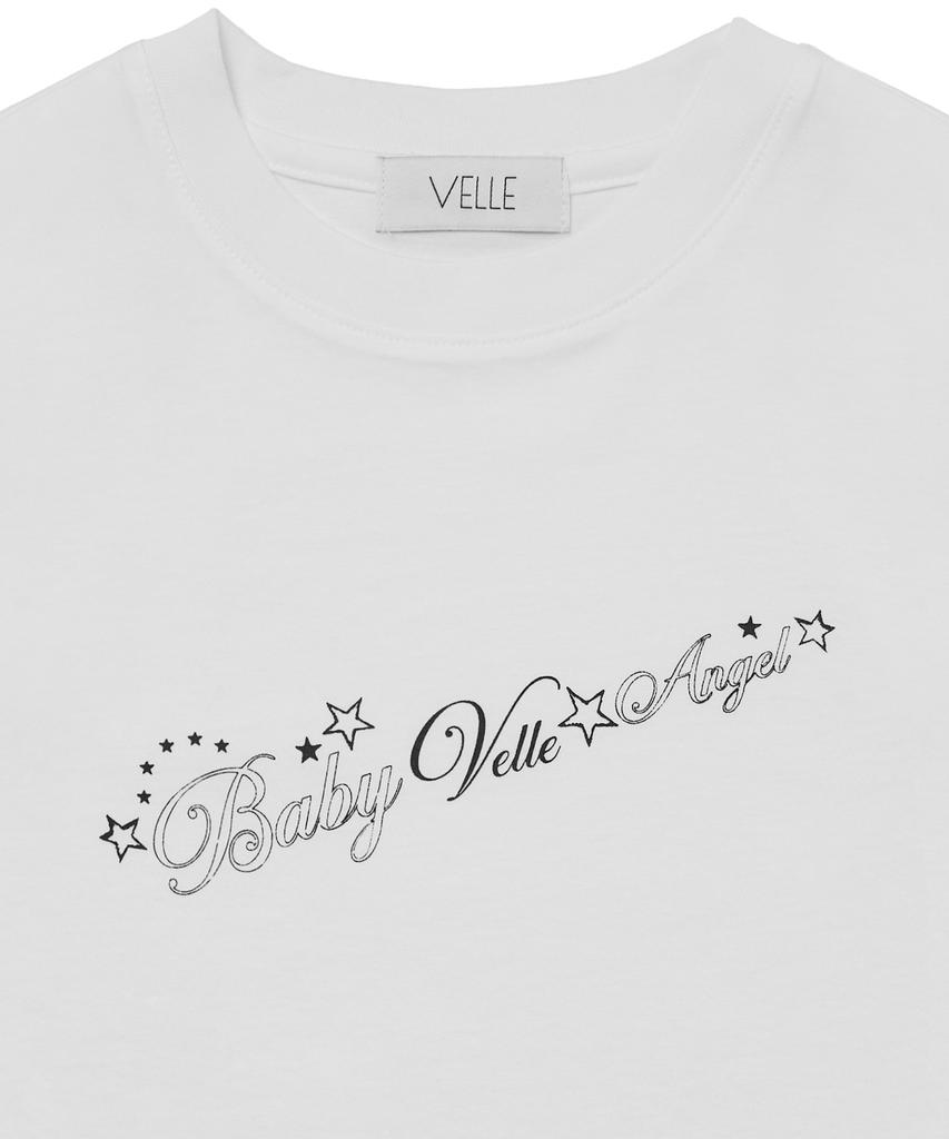 VELLE Star Lettering T-Shirt_White