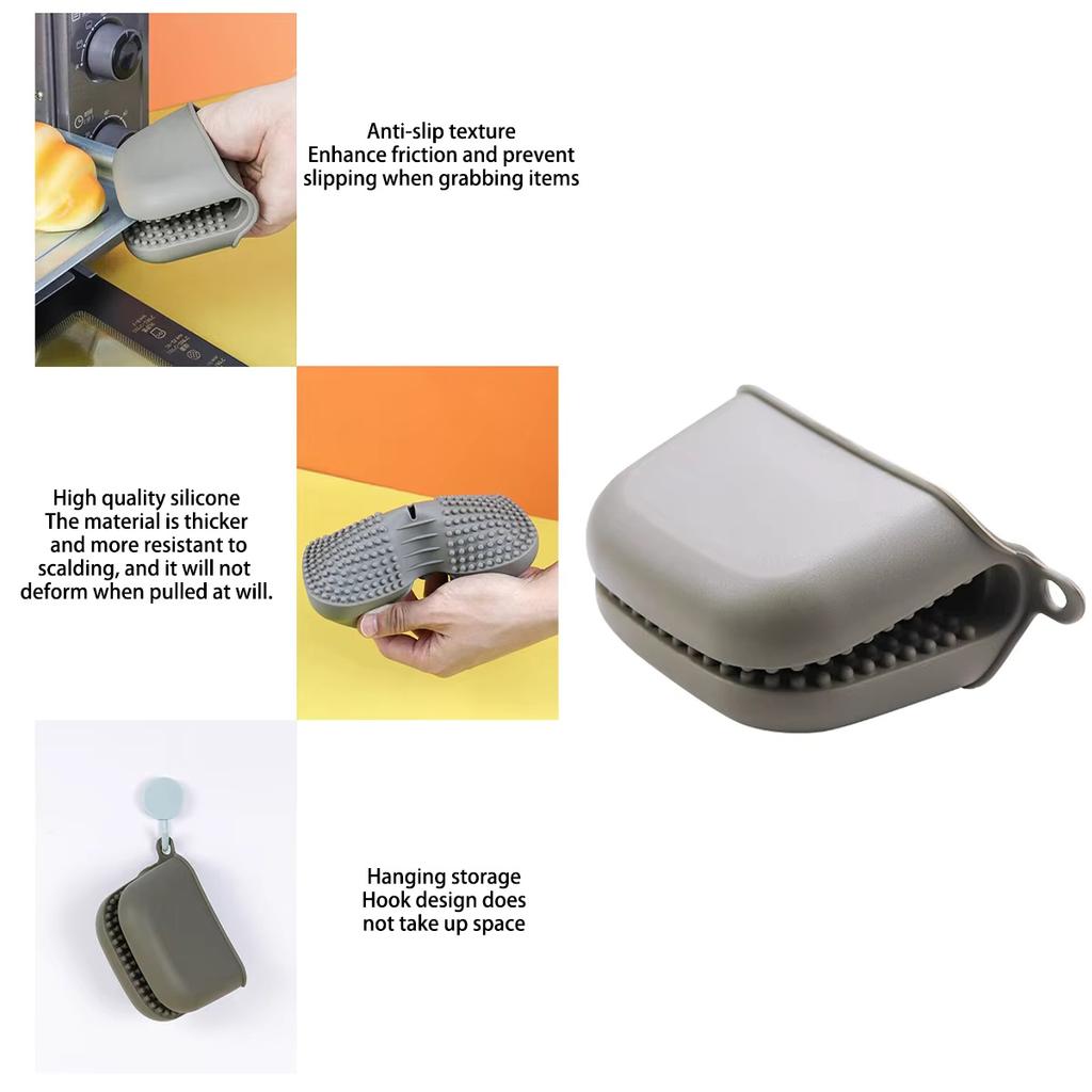 1/2/4Pcs Silicone Hand Clip Heat Insulation Thicken Anti Slip High Temperature Resistant Grip Glove for Mitts Oven Baking Tools