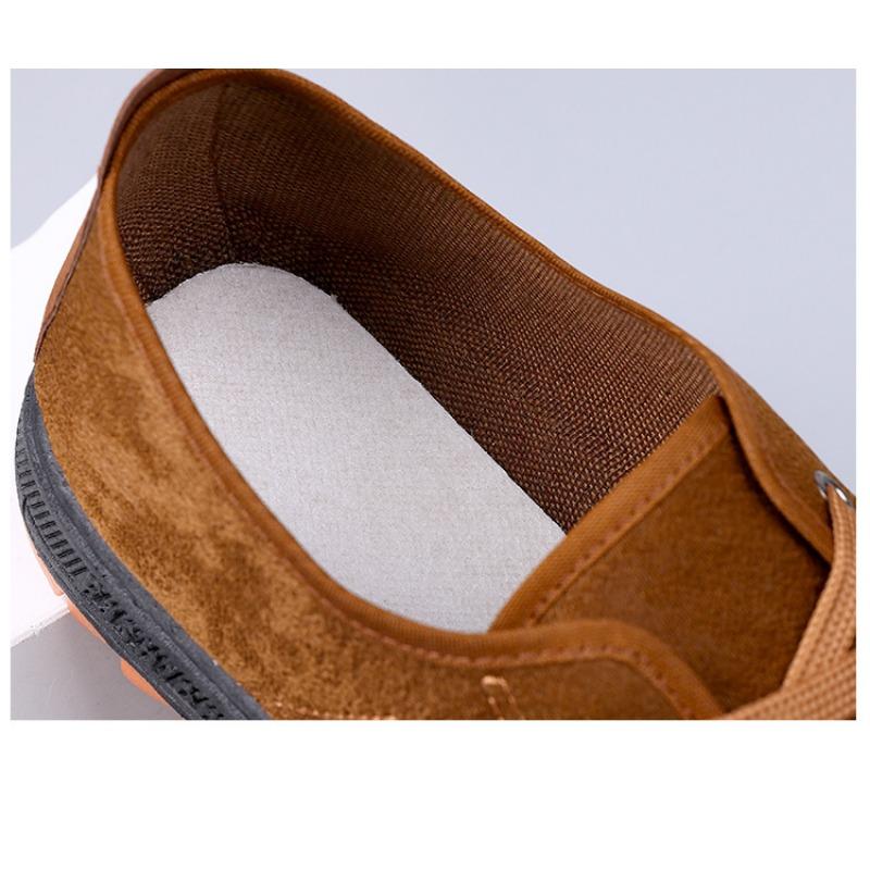 Pánské prodyšné ležérní boty s měkkou podrážkou z hovězí kůže vyrobené z látky