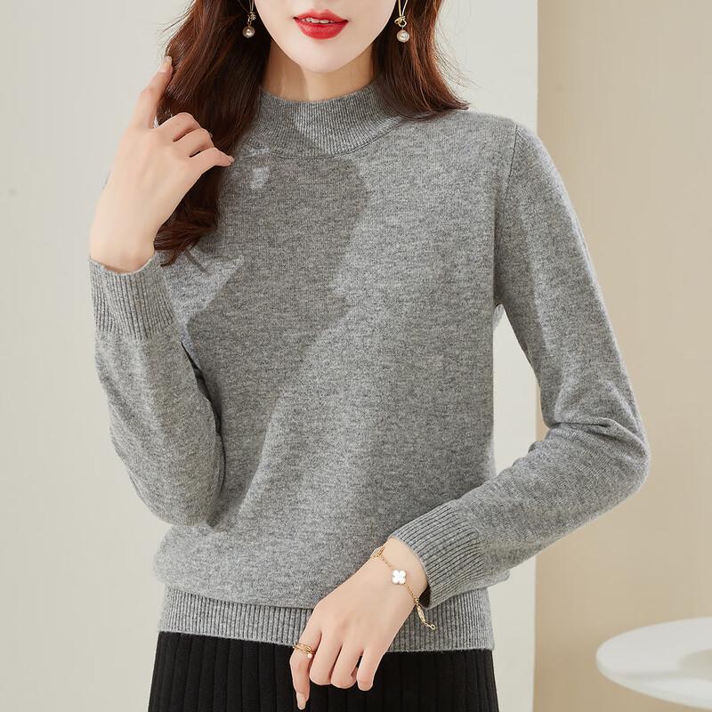 Damski sweter z golfem Jinjuan, 100% wełna merynosów