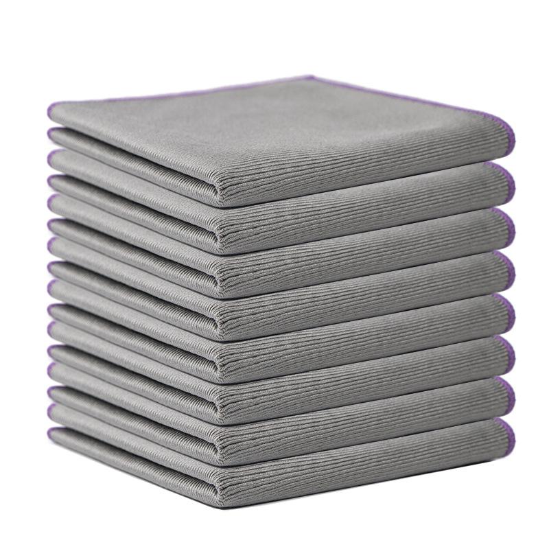 8Pcs Microfiber Glass Cleaning Cloth Household Window Desktop LCD Screen Water Stain Removal Rag 30*30cm