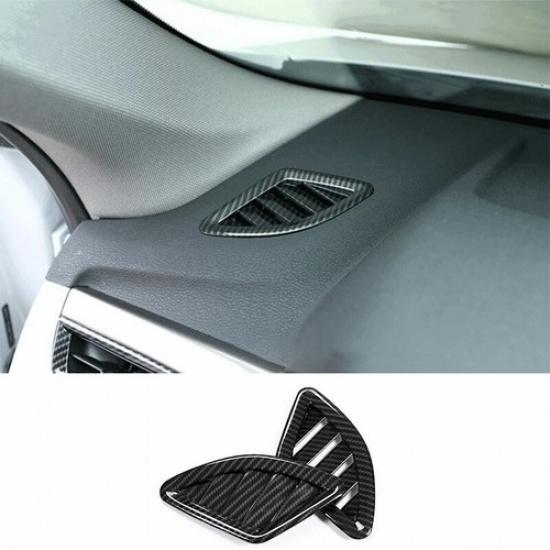 For BMW X1 F48 2016-2022 ABS Carbon Fiber Dashboard Upper Air Outlet Vent Trim