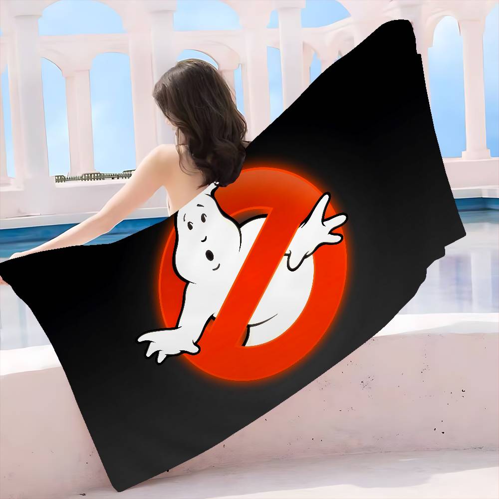 Movie-G-Ghostbusters Microfiber Blanket Quick Drying Beach Towels Oversized Printing Super Absorbent Pool Towel Blanket
