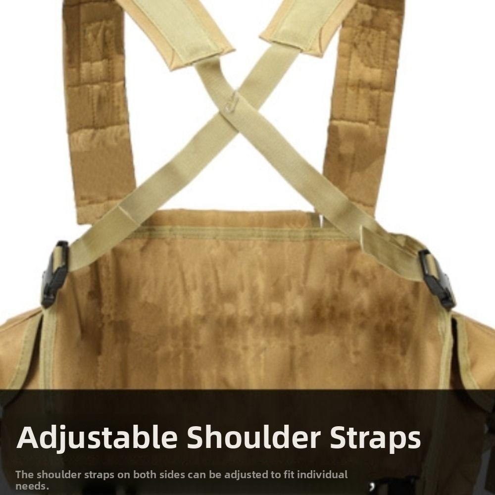 Large Capacity Climbing Chest Pocket 6-pockets Travel Storage Vest Bag Outdoor Vest Bag Hiking