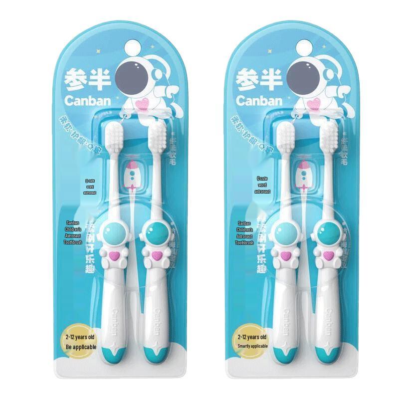 

Canban Kids Зубная щетка с мягкой щетиной «Астронавт» - 4 штуки