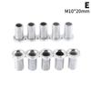 M10 Threaded Tube With Nut For Lamps Hollow Screw Metal Pipe Teeth Whitening Theead Repair Lighting Base Connecting Accessories