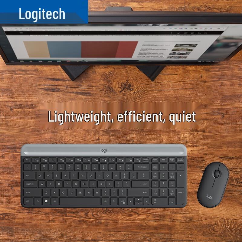 

Logitech MK470 Slim Wireless Keyboard and Mouse Combo