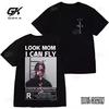 HOT SALE Cactus Jack T-shirt High Quality Cotton Men Women LOOK MOM I CAN FLY Tee Hip Hop Short Sleeve Tshirts Tops Clothes 1