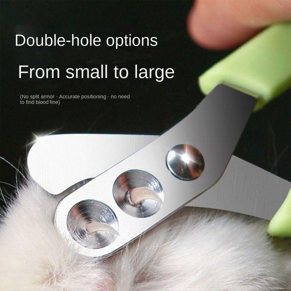 Plastic and Metal Double Hole Small Blind Clippers Pet Supplies Chinchilla Nail Clippers
