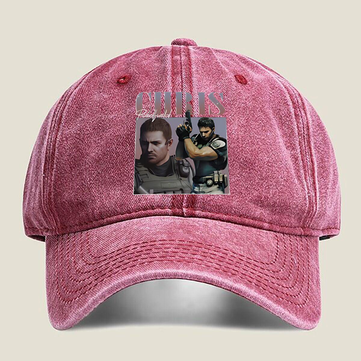 

Vintage Chris Redfield Residented Eviled Outdoor Washed Baseball Cap Outdoor For Womens Unisex FeUnisex Fashion Dad Hat Hip Hop One Size