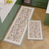 PVC Kitchen Carpet Waterproof Leather Floor Mat Non-slip Foot Mats Oil-proof Long Rug Spring Plant Flower Home Decoration Rugs