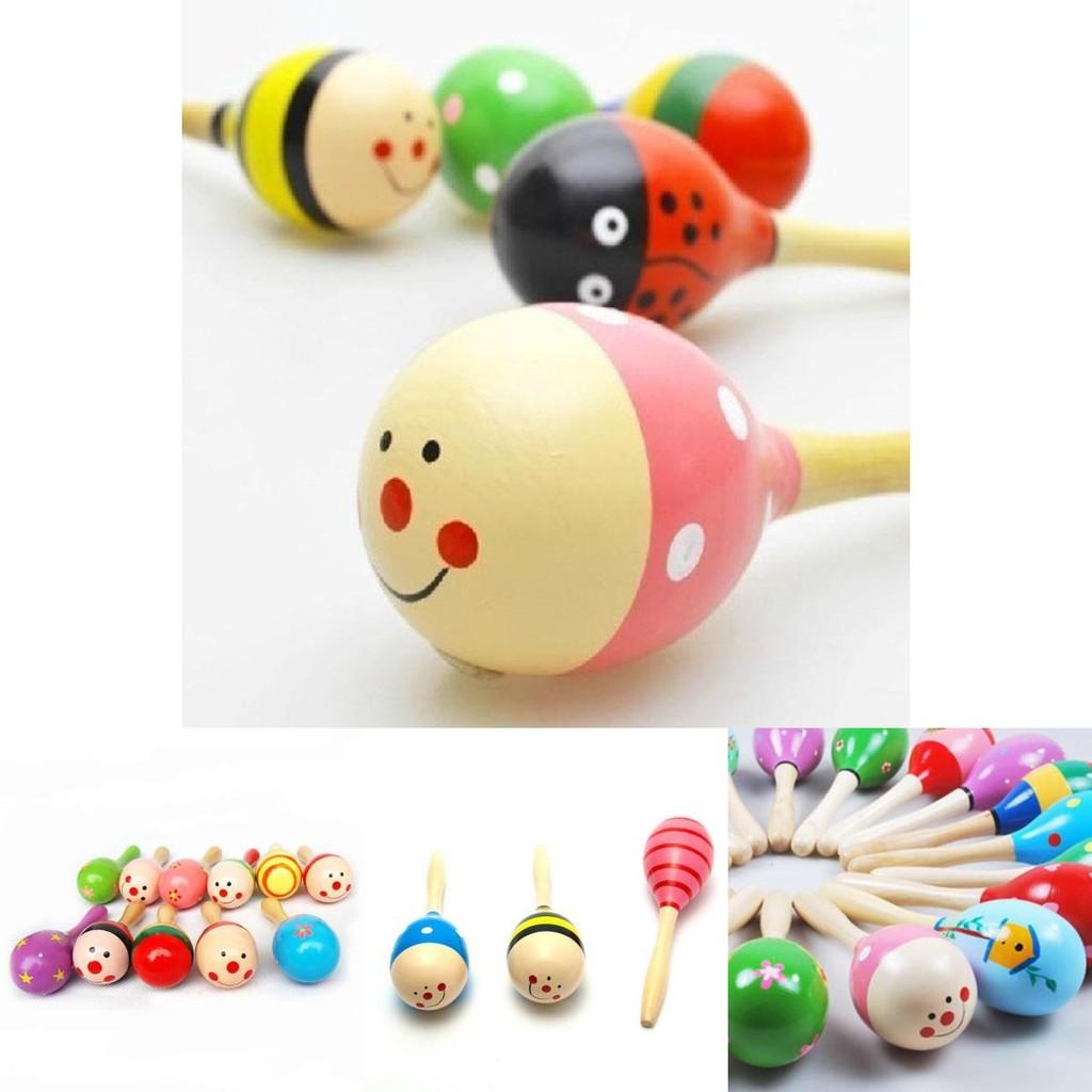 Wooden Shaker Rattle Musical Instrument For Baby Sensory Development And Playtime