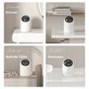 Mini Size Desktop Trash Can Intelligent Wave Sensor Induction Cute for Living Room Bathroom Ofiice Desk Anti Pinching Waste Bin