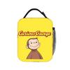 Curious George Collage Lunch Bag  Vintage Lunch Box For Girls Picnic Convenient Cooler Bag Waterproof Print Tote Food Bags
