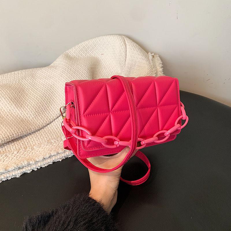 Stylish Korean Diamond Quilted Crossbody Bag For Women In Trendy Colors For Everyday Use