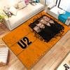 Tappeto Antiscivolo Retrò U2 Irlanda Rock Bang Bono Soggiorno Tappeto Morbido per Camera da Letto Stanza dei Giochi dei Bambini Divano, Tappetino Decorazione per la Casa Regalo