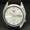 AUTOMATIC 7009A VINTAGE SEIKO 5 JAPAN MENS SILVER COLOR DIAL WATCH a701551-5 R206b-a701551