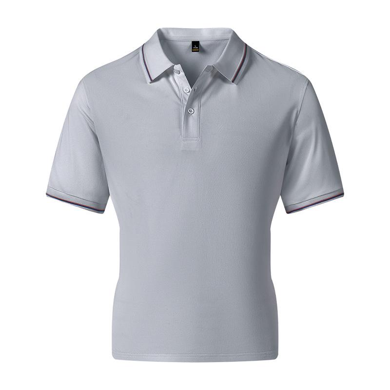 

3D Vintage Slim-fit Polo Shirt - Short-sleeved, Thin, High-end Business Collared T-shirt Extra Large
