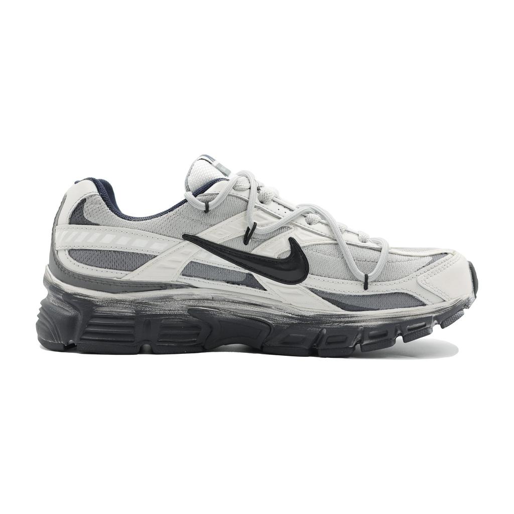 Nike Initiator Cushioning Abrasion Resistant Low top Running Shoes Men's Light Gray Black 394055-101(Team292-2.0)