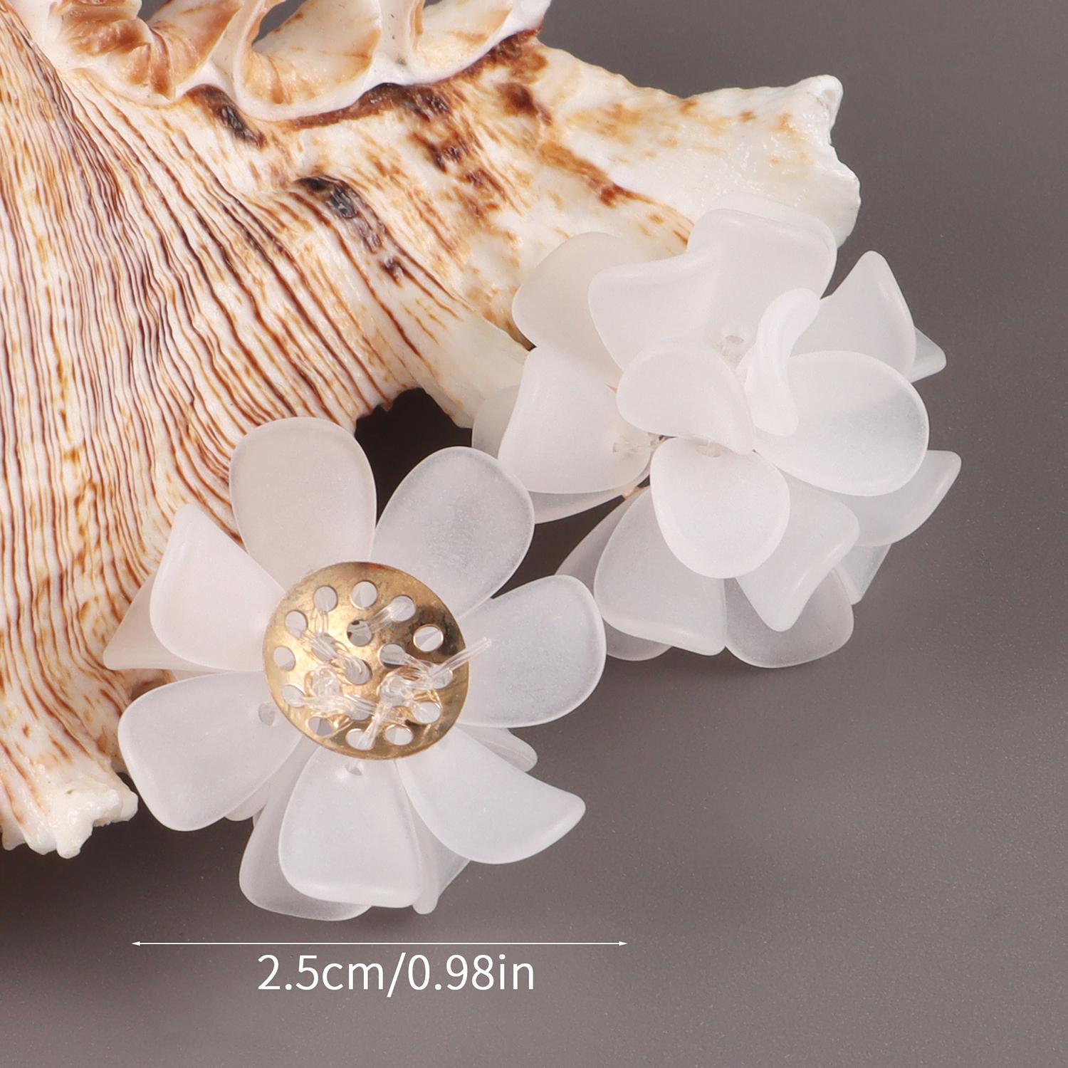 

1/8Pcs Acrylic Rose Pearl Crystal Petal Flower Floral Sewing Patch for Clothing, Hat, Bag, Hair Clips,DIY Decorative Accessories