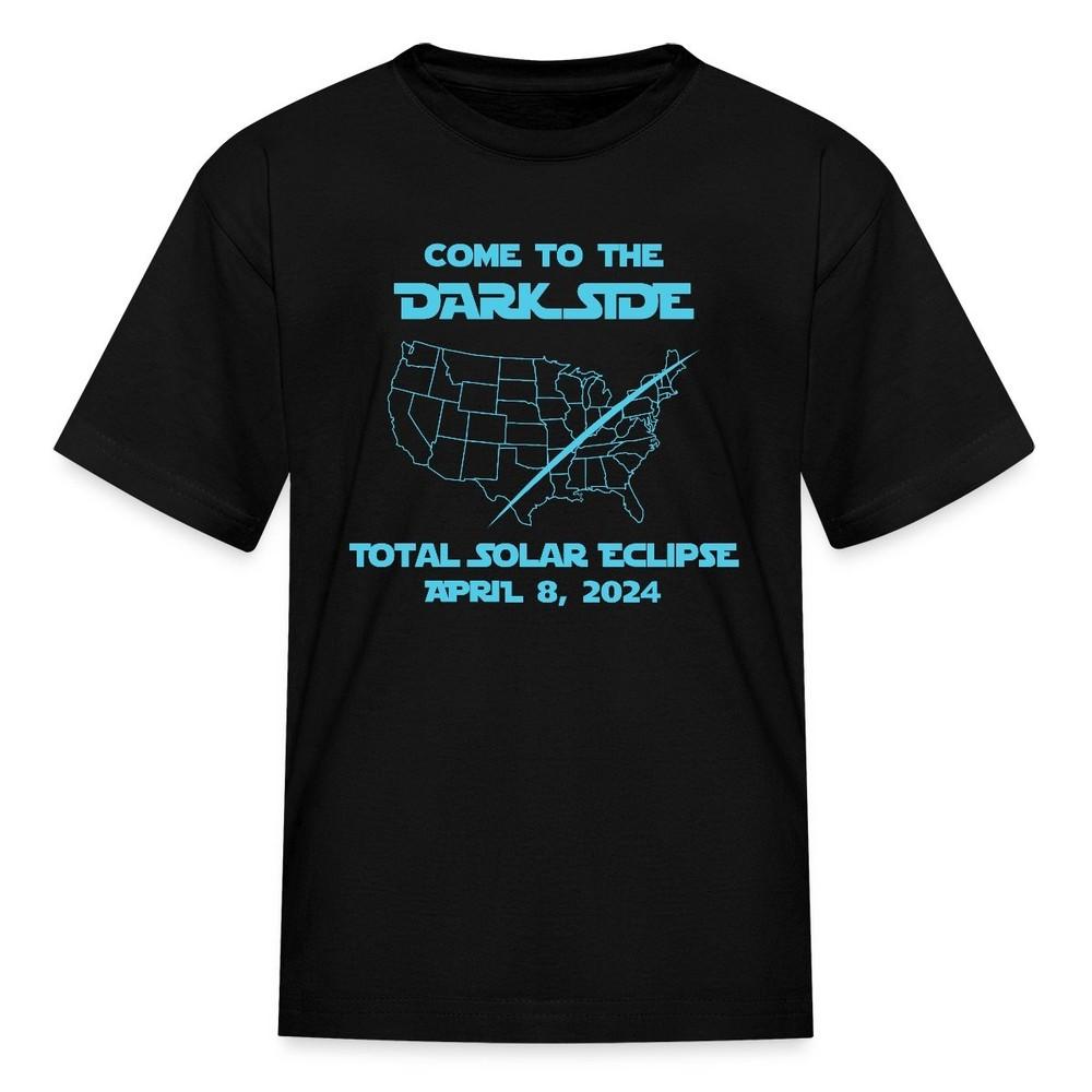 

Total Solar Eclipse 2024 Come To The Dark Side Kid s T-Shirt L
