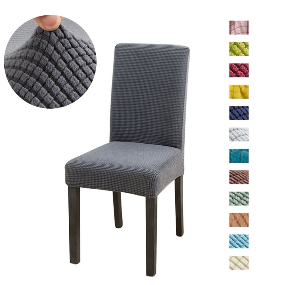 Universal Dining Table Chair Cover High Elastic Chair Dustproof Cover  for Dining Room Home Decor