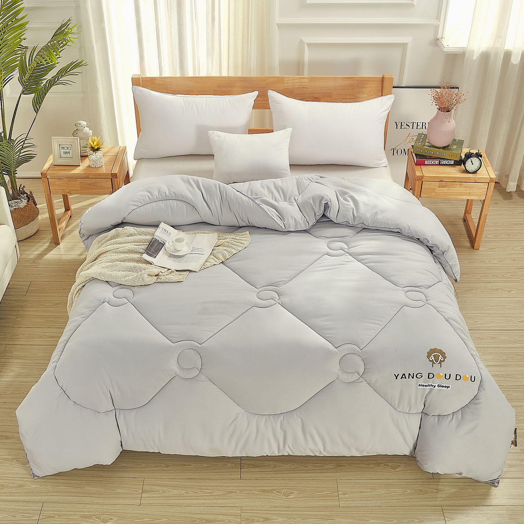 

Новое Зеландское Антибактериальное Зимнее Одеяло из Чистой Шерсти - Класс А, Без Запаха, Сохраняющее Тепло, Идеальный Подарок. 6 lbs Wool Quilt (180x200cm)