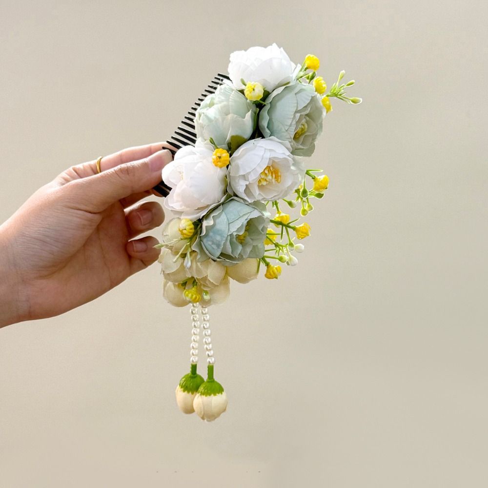 Tassel Thailand Flower Hairpin Sweet Wedding Bride Accessories Thai Hair Accessories  Headwear