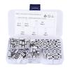 180pcs Universal Fit Aluminum Crimping Loop Sleeve Kit 6‑Size Wire Rope Cable Crimping Sleeve Kit Universal Application