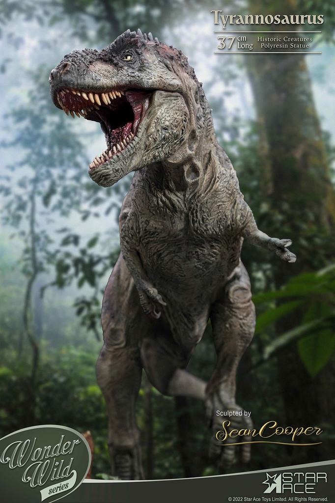 Star Ace Toys Wonders of the Wild Tyrannosaurus Rex Polyresin Approximately 370mm in Complete Figure SA5014 Statue, Length, Non-Scale, Painted,