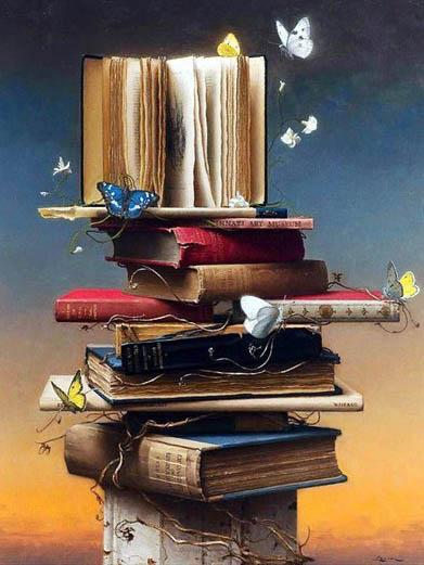 Diamond Embroidery Full Display Book Scenic Full Round Diamond Painting Cross Stitch Rhinestone Mosaic Home Decor