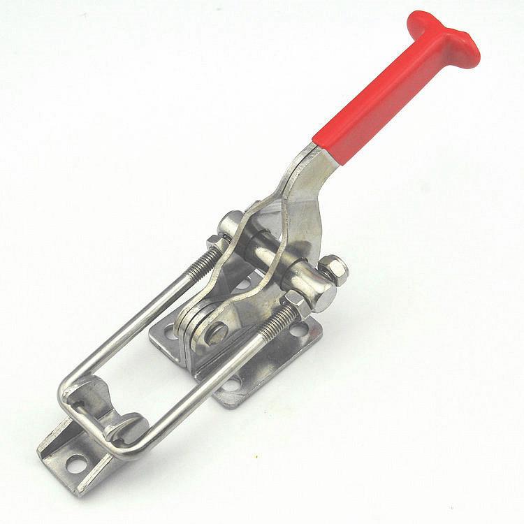 Heavy Duty 304 Stainless Steel Adjustable Snap Latch Lock Clamp Buckle