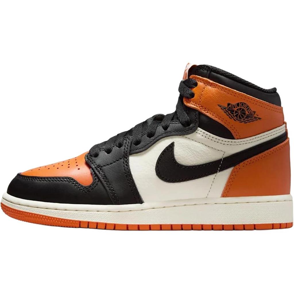 Air Jordan 1 Retro High OG GS Shattered Backboard 2025 Kids Sneakers Orange Black Sail FD1437-008