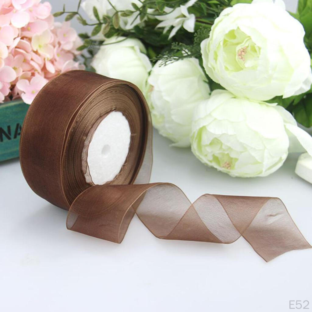 Ribbon Roll Spool Diy Gift Wrapping - 1.5 Inch 50Yards 21 Colors