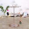Rotatable Jewelry Organizer Stand Iron Material Two Tier Jewelry Rack  For Rings