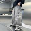 Boys Big Kids Casual Straight Wide Leg Cargo Long Pants