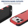 For iPhone 17 Pro Case 2 in 1 PC+TPU Shockproof Phone Cover