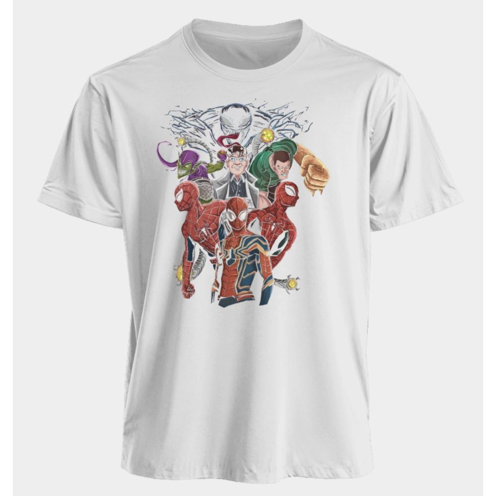 Men's and Women's T-shirts Spider-Man Venom Summer American Spring and Autumn Loose Punk Harajuku Y2k Niche Short Sleeves