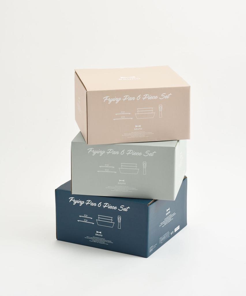 BRUNO Frying Pan No 6-Piece Set, Green, Size, BHK304-R-PGR