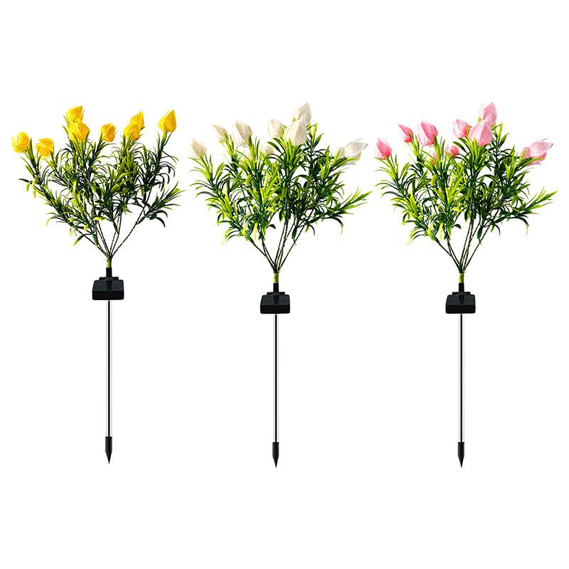 Solar Gardenia Flower Outdoor Garden Lights