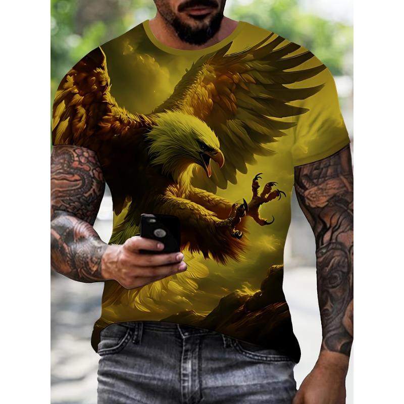 Men'S Summer 3D Digital Print T-Shirt Trendy