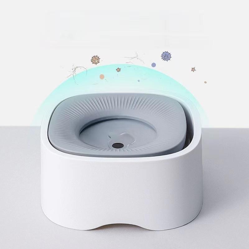 Dog Drinking Water Bowl Floating Non-Wetting Mouth Cat Bowl Without Spill Drinking Water Dispenser Plastic Anti-Over Dog Bowl